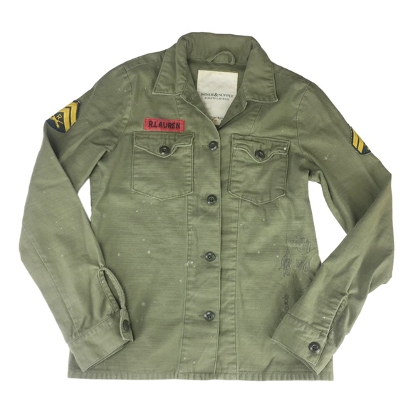 ralph lauren denim supply military jacket